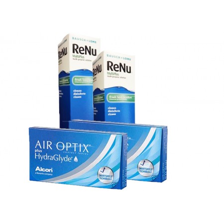 Pack Air Optix Hydraglyde Renu Multiplus